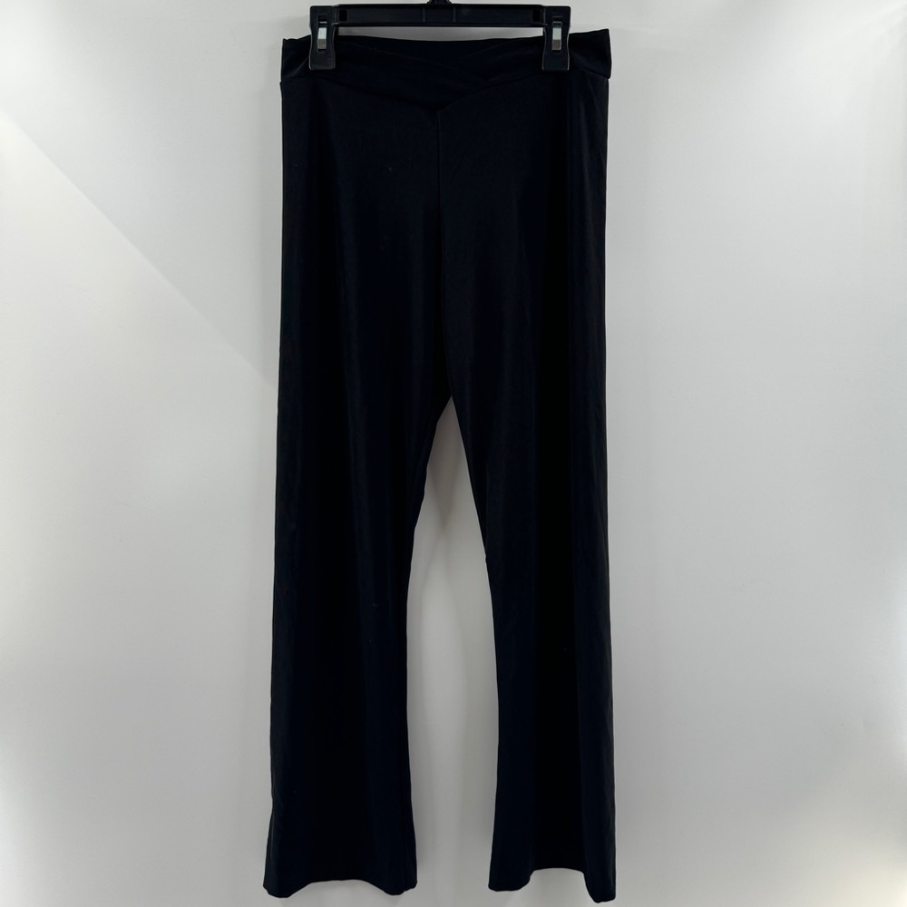 Funky Diva American Vintage Y2K Black Straight Leg Fleece-Lined Leggings - Picture 2 of 7